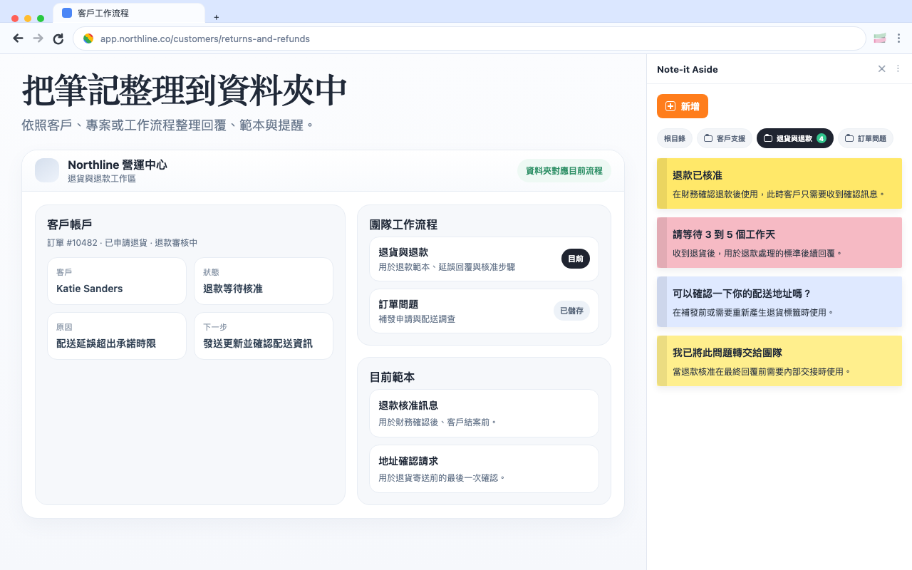 把筆記整理到資料夾中